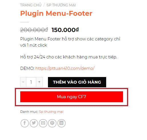 Tạo 1 button mua ngay trong woocommerce