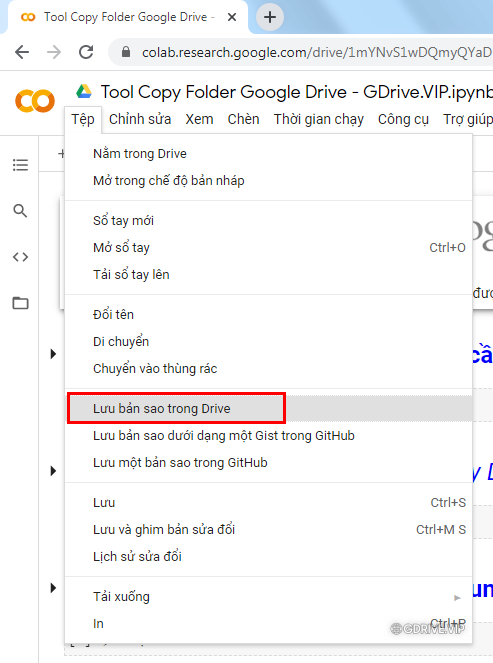 Tool Copy Folder Google Drive bằng Google Colab dễ sử dụng (Full chức năng – tiếng Việt)