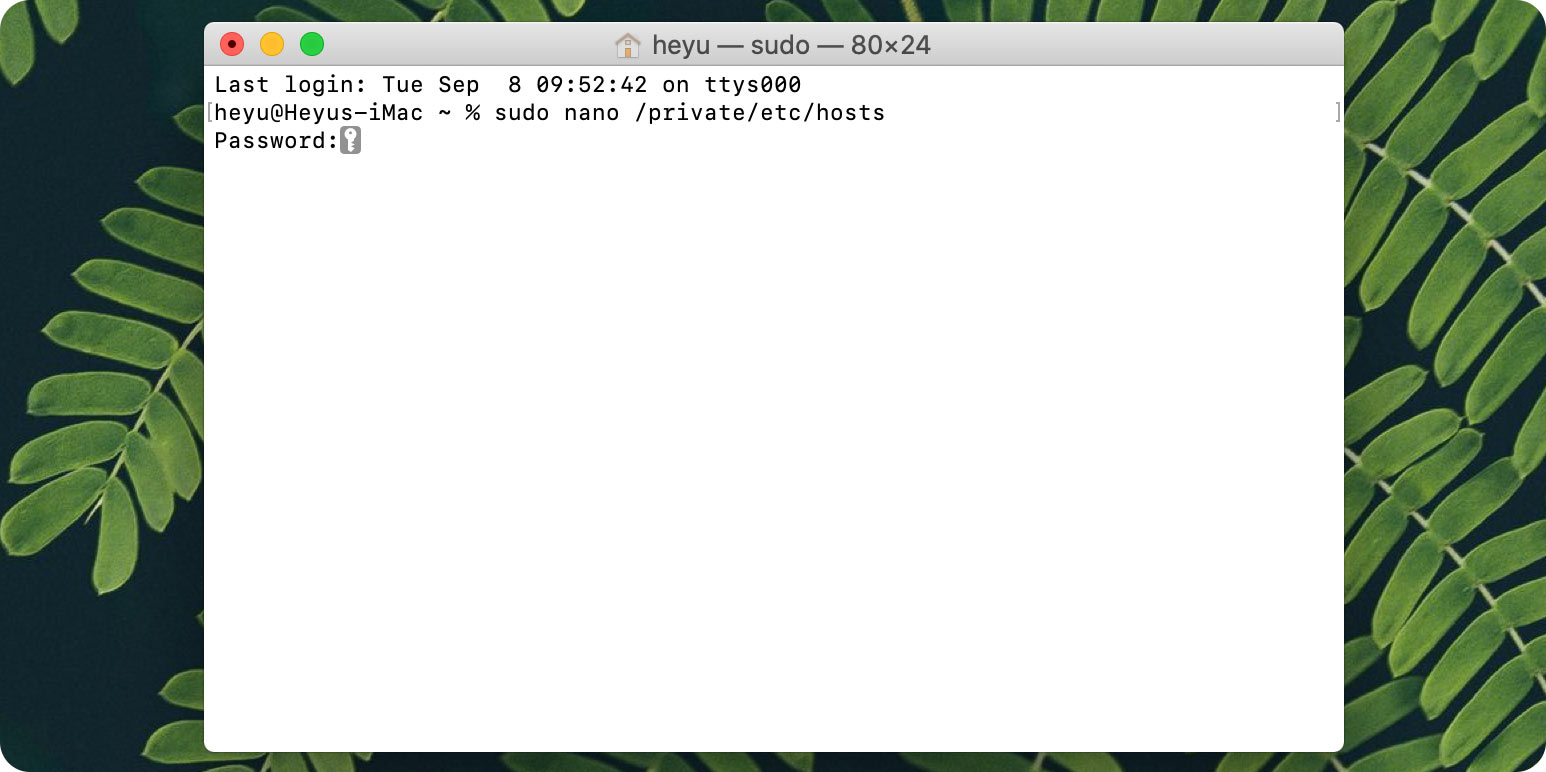 Sửa file Hosts trong hệ điều hành MacOS